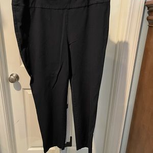 Chico’s black, fabulously slimming slacks